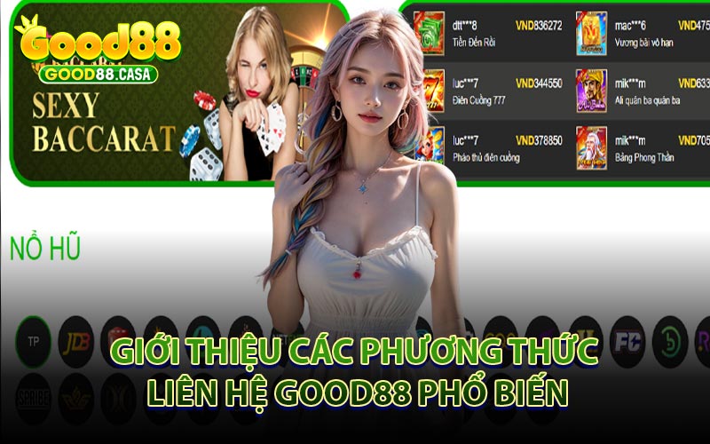 Giới Thiệu Các Phương Thức Liên Hệ GOOD88 Phổ Biến