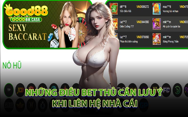 Những Điều Bet Thủ Cần Lưu Ý Khi Liên Hệ Nhà Cái